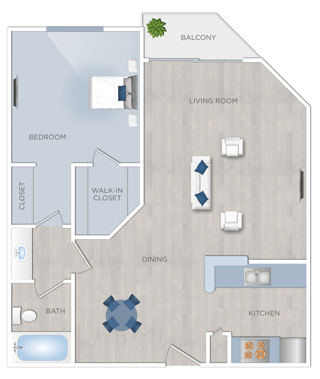 Floorplan - Chelsea Court Apartments