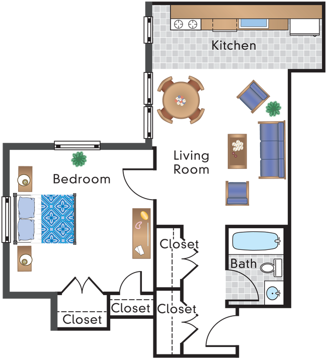 Floorplan - The Rodney Apartments