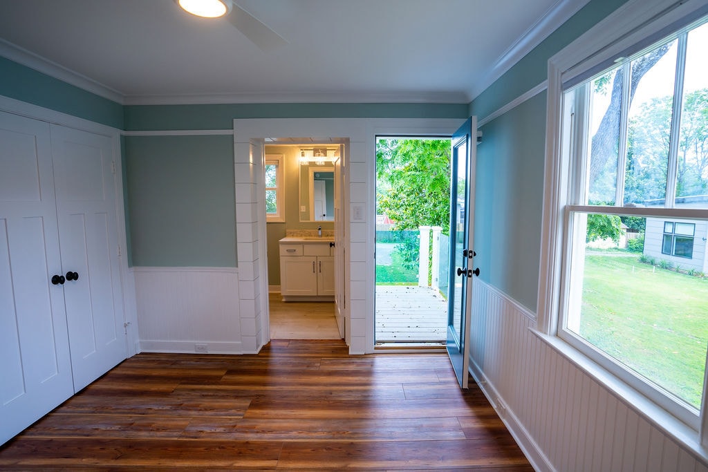 one of two master bedrooms with private balcony - 610 Montrose Avenue Apt B