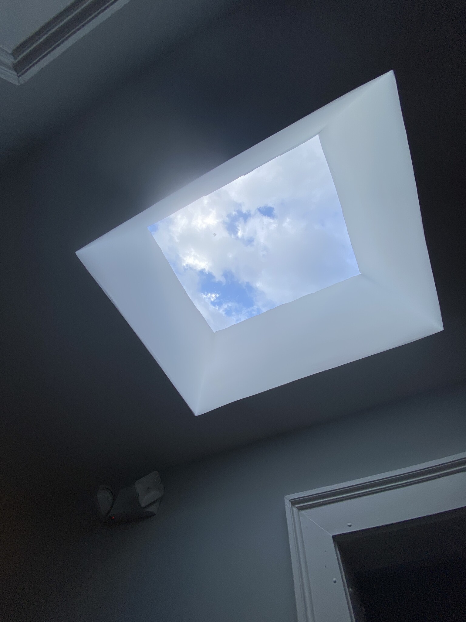 Skylight outside front door - 1630 Monument Ave