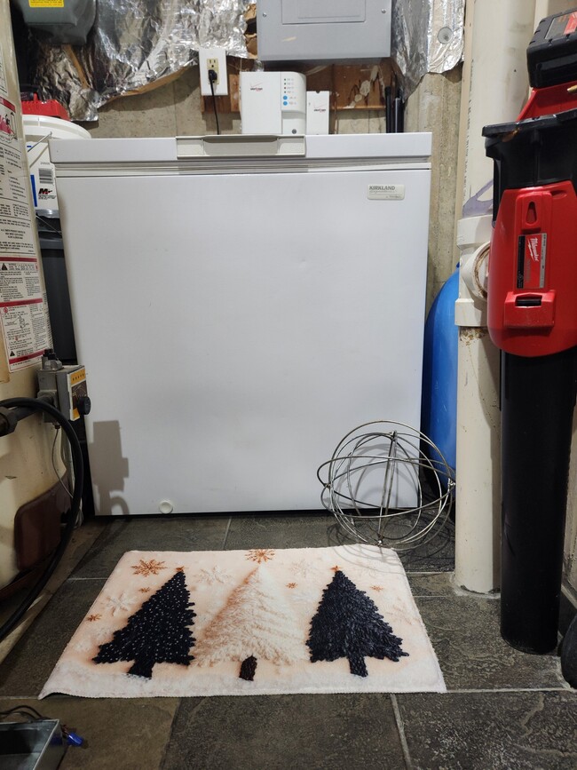 Laundry Room with European style washer and dryer and deep freezer - 3411 Lindenwood Dr