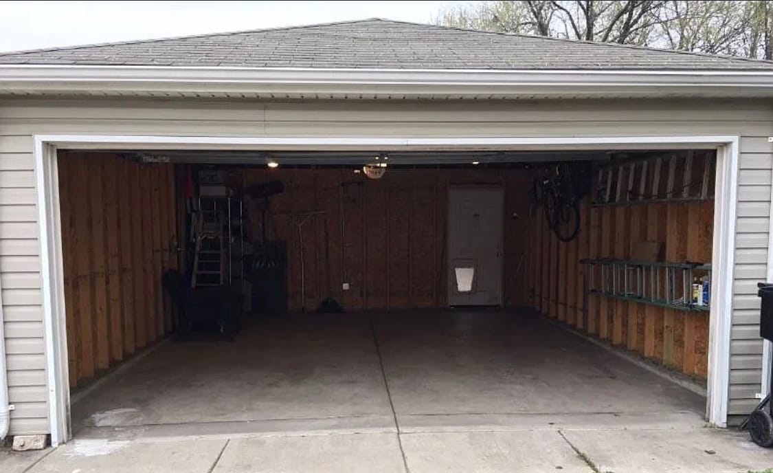 Garage two cars and ample space for storage - 419 W Root St