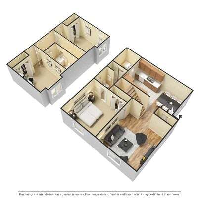 Floorplan - Foxtail Creek Townhomes