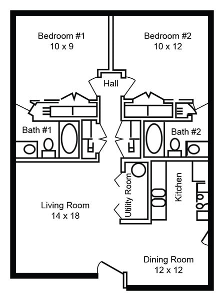 2 BEDROOM #2 - Highlander Apartments
