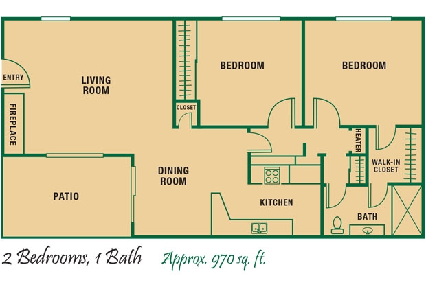 2BR/1BA - Magnolia Gardens