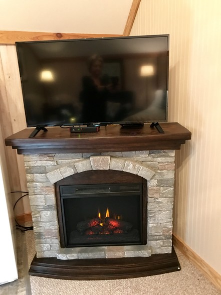Fireplace with Smart TV - 631 Yeopim Rd