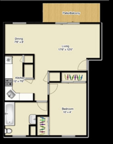1BR/1BA - Yorktown Courts