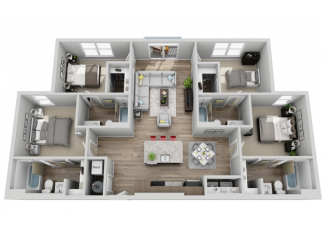 Floorplan - The Armory | Student Housing