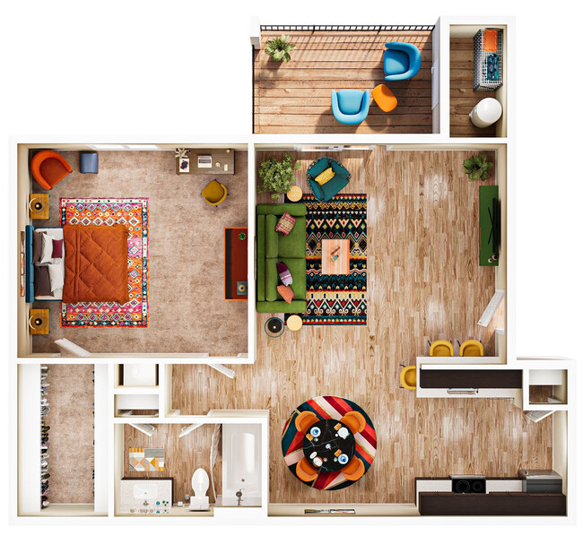 Floorplan - Village Green Apartments