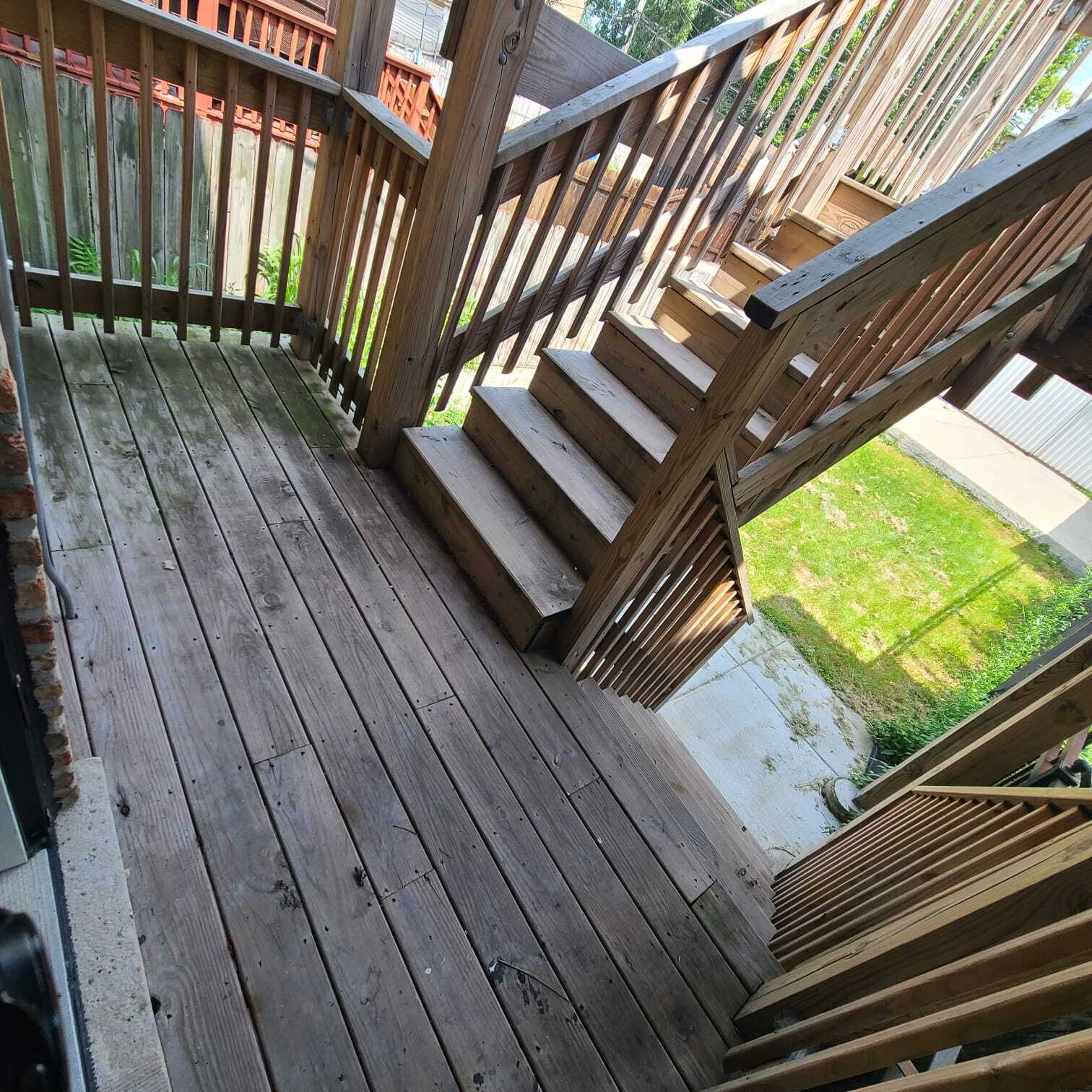 Back porch - 5935 S Indiana Ave