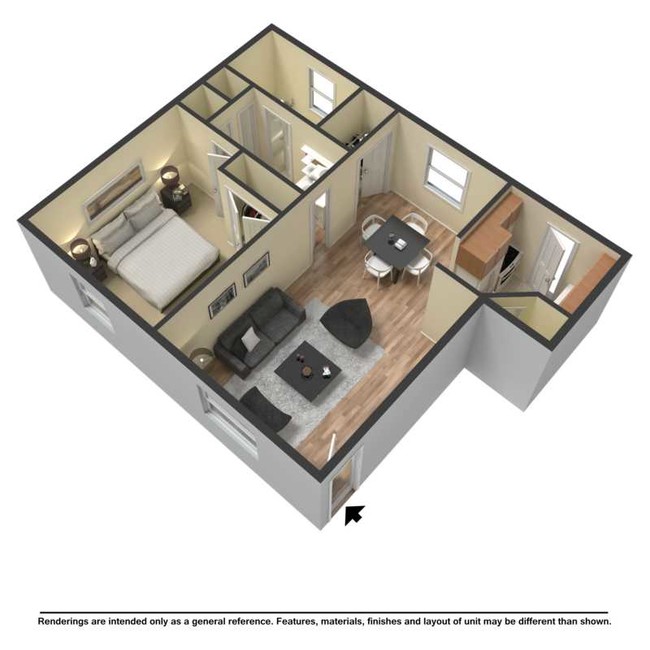 Floorplan - Flats at 235