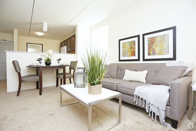 1 BR, 1 BA - living room - Midway Pointe Senior Residences