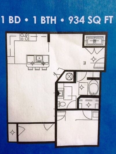 1 Bed 1 Bath Large - Charleston Edge