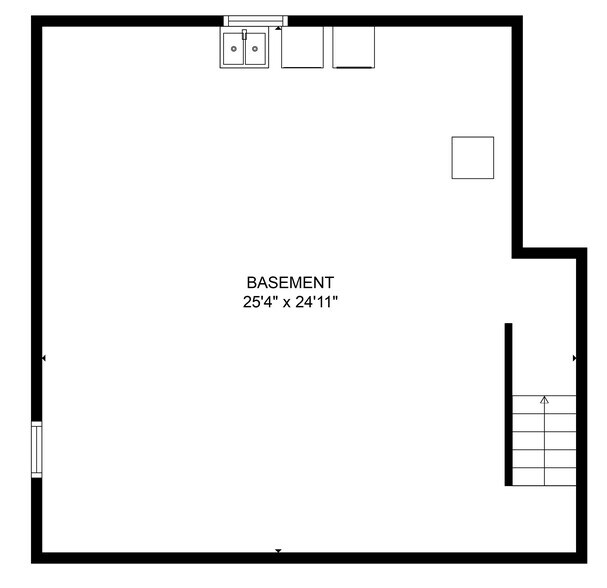 Basement Floor Plan - 1140 S Bluemound Dr