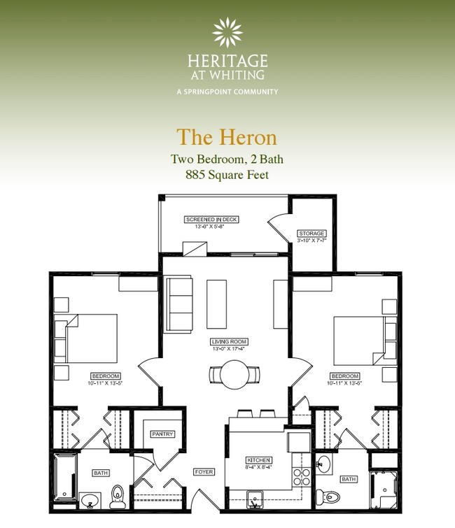 Floorplan - Heritage at Whiting - 55 and Older Community