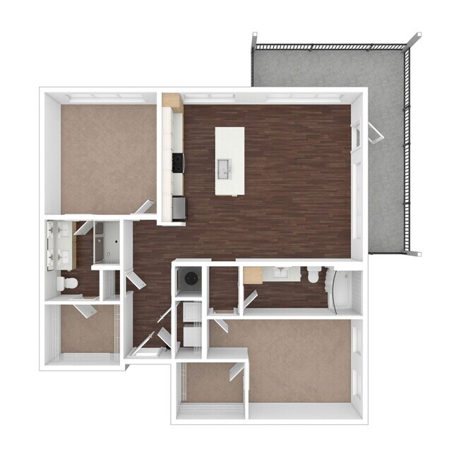 Floorplan - Evren Apartments of Lees Summit