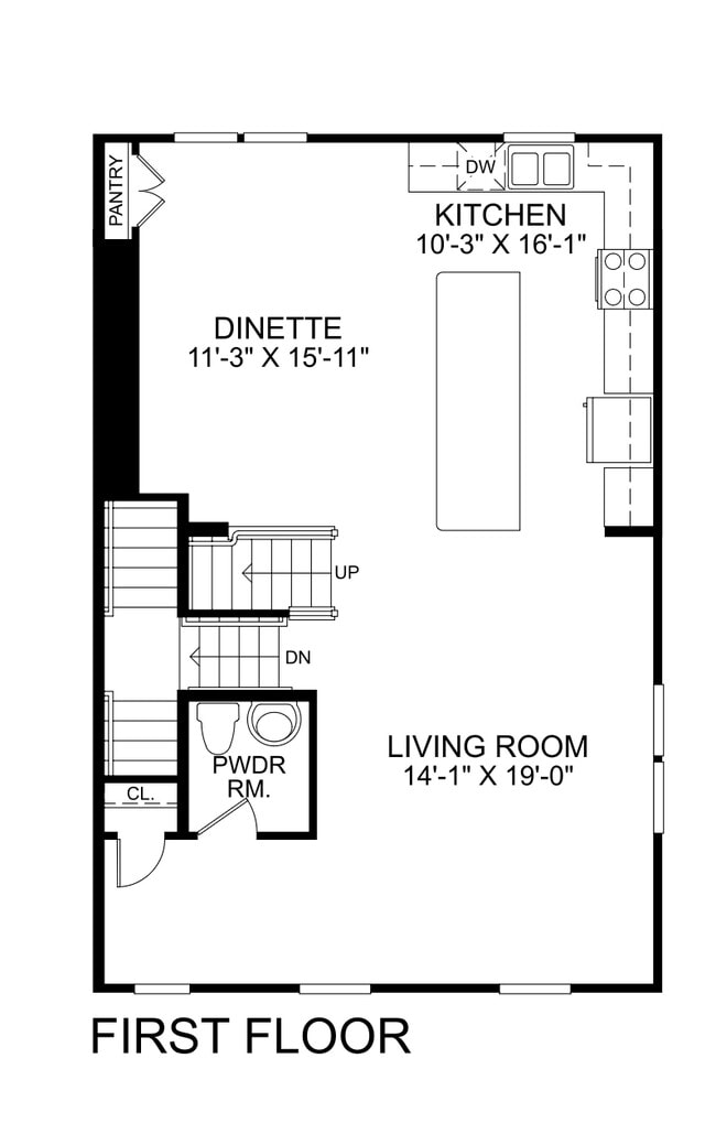 First Floor Plan - 3005 Lampl Ln