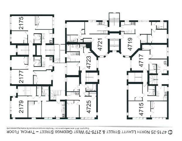 Floorplan - 4715-25 N. Leavitt