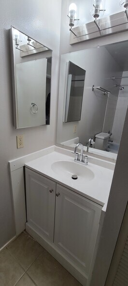 Bathroom with new vanity, sink and faucet - 11010 NE 68th St