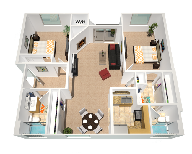 Floorplan - The Village Apartments