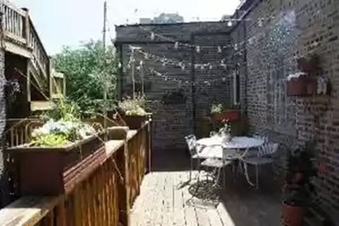 Private outdoor space for #3 - 3801 N Wilton Ave