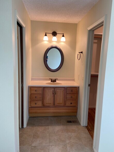 Master sink. Closet to right and shower to left - 8520 W 81st Dr