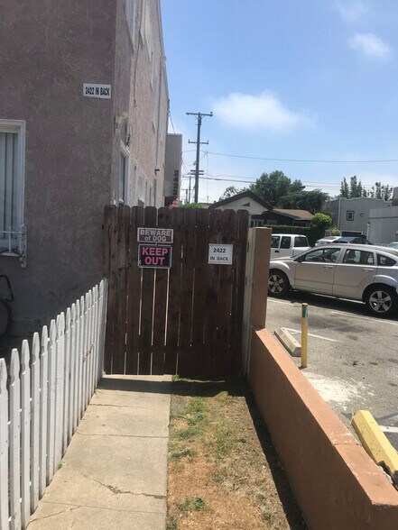 Side entrance - 2422 E 7th St