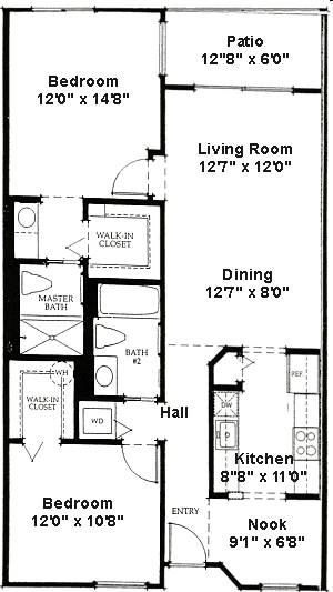 2BR/2BA - Hawthorne Condominium