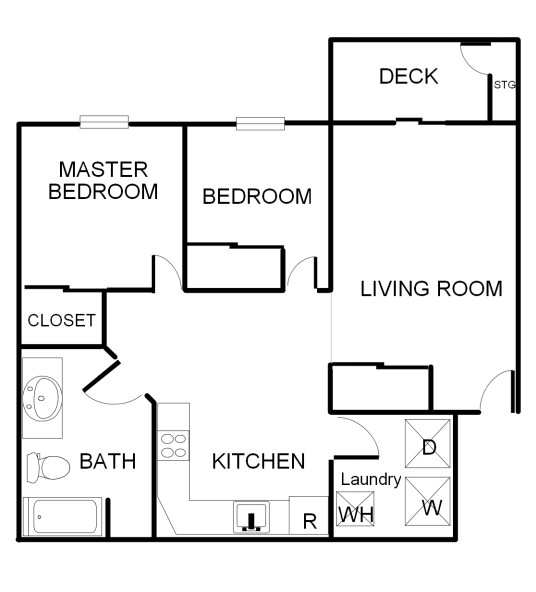 2BR/1BA - Centennial Trail Apartments