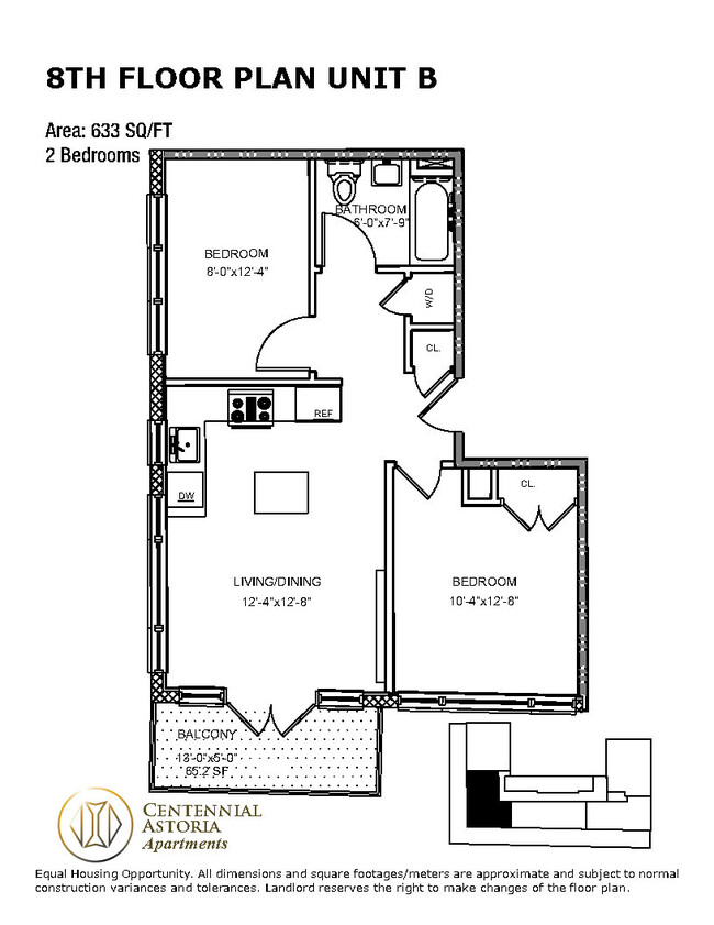 Floorplan - Centennial Astoria Apartments