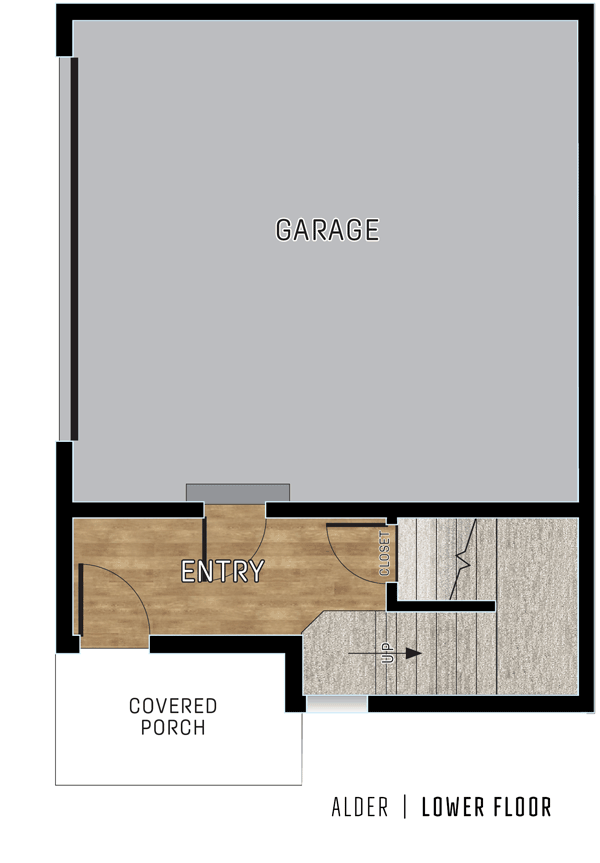 Alder Floorplan - First Floor - Alpengrove