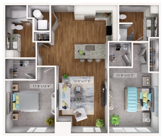 Floorplan - Ellipse Urban Apartments