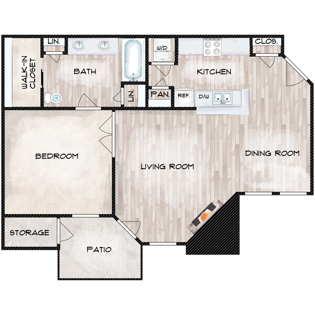 Floorplan - The Davis Apartments