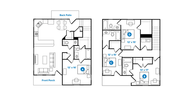 4 Bedroom | Town Home - Cobalt Row