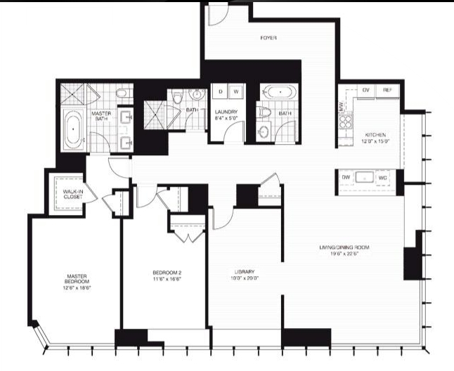 2BR/3BA - Millennium Tower