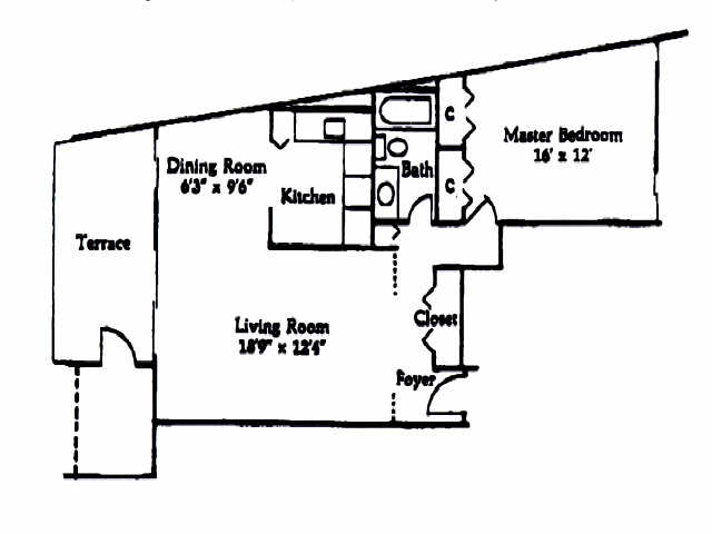 One Bedroom - Crescent Apartments