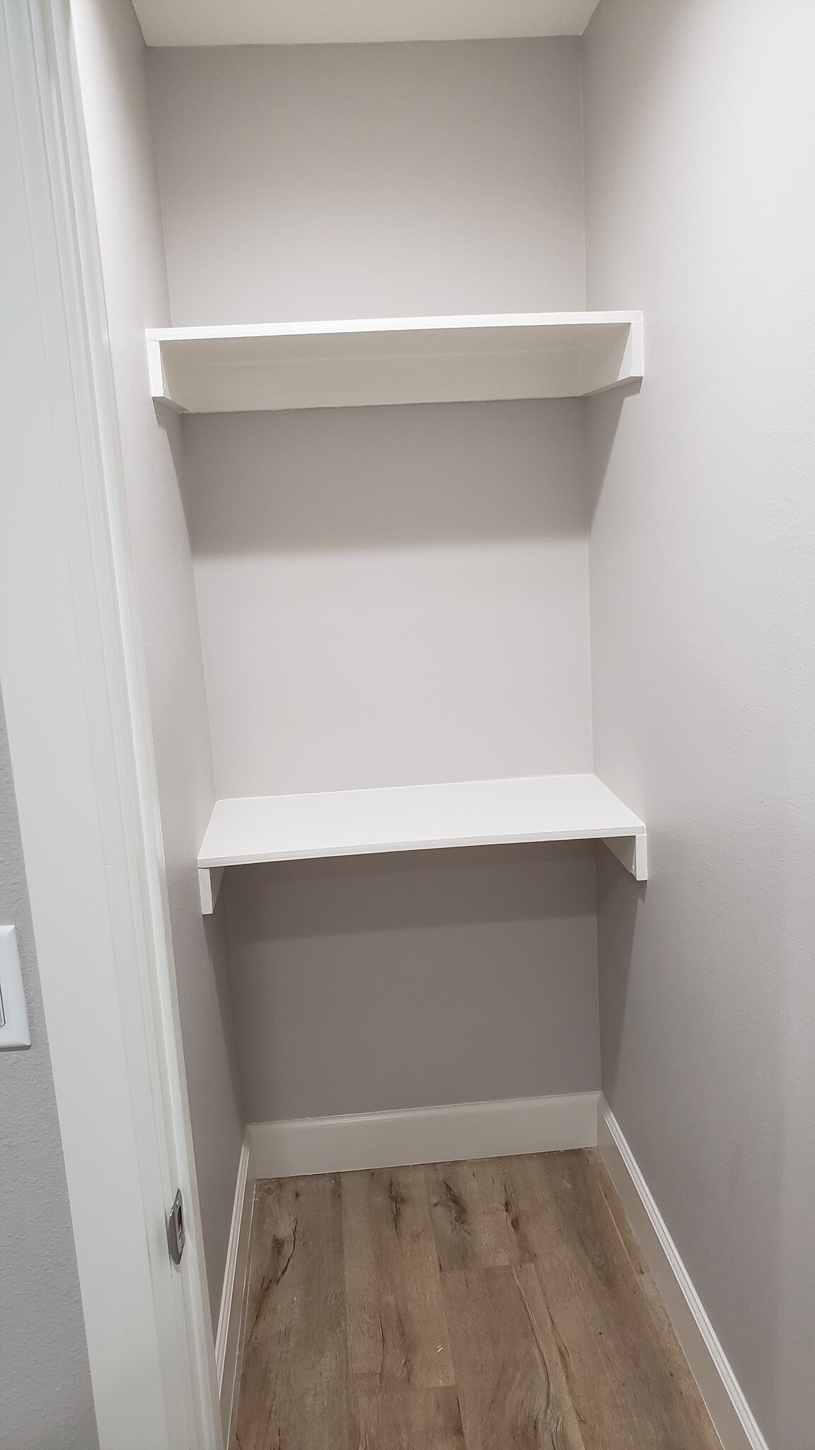 bedroom closet shelves. Hangars are there as well. - 7650 Ostrom Ave