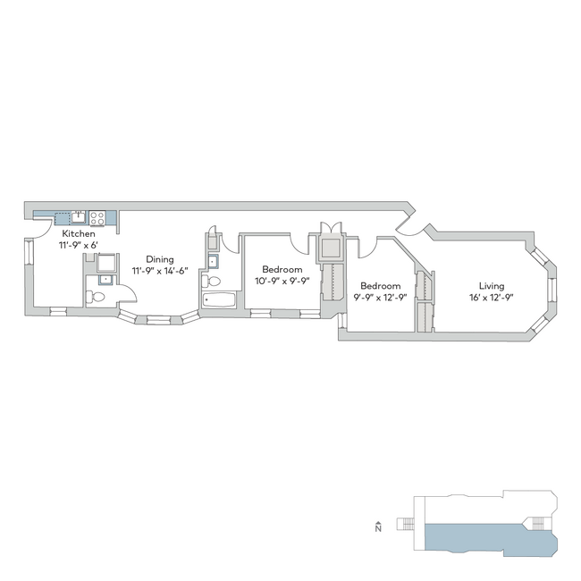 Floorplan - 5532 S. Kimbark Avenue