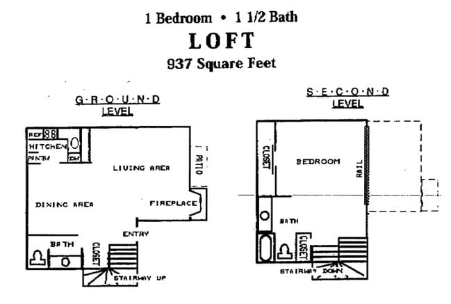 1BR/1.5BA - Park Place Apartments