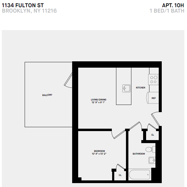 Floorplan - 1134 Fulton Street