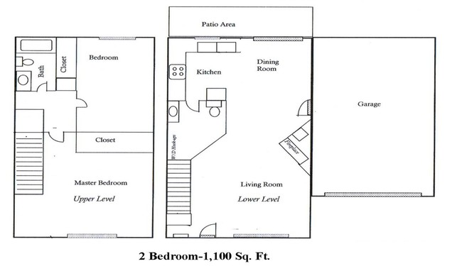 2BR/1.5BA - Lincoln Townhomes