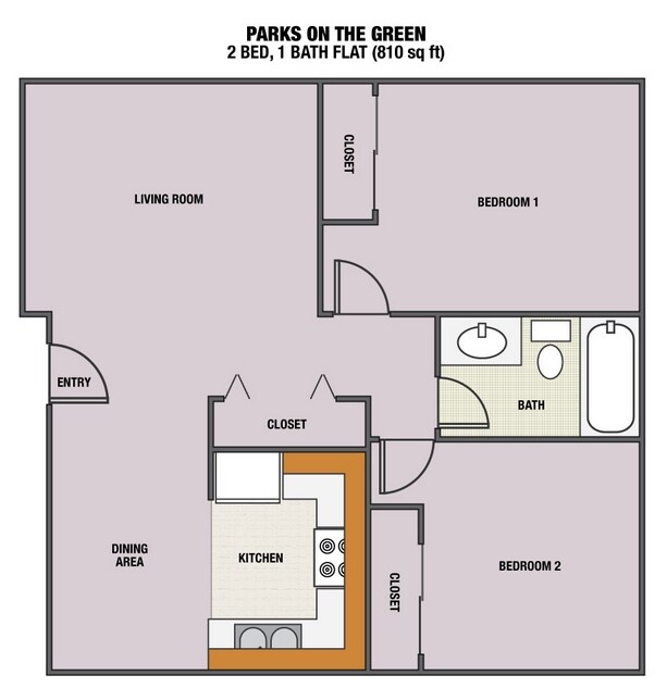 2BR/1BA - Parks on the Green Apartments