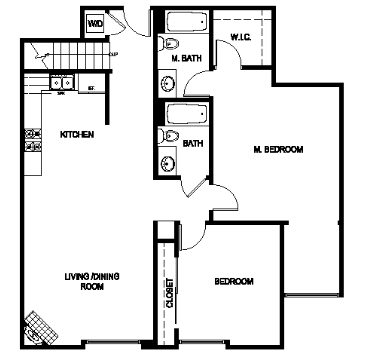 2BR/2BA - The Social Apartments