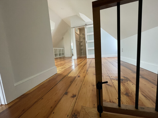 Third Floor Loft Living Room, with Bathroom Beyond - 18 North St