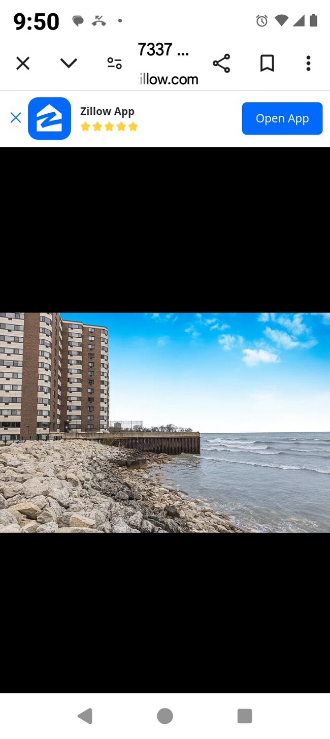Private rear deck - 7337 S South Shore Dr