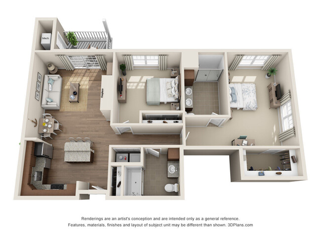 Floorplan - THE KENSEY ON ELLIOT