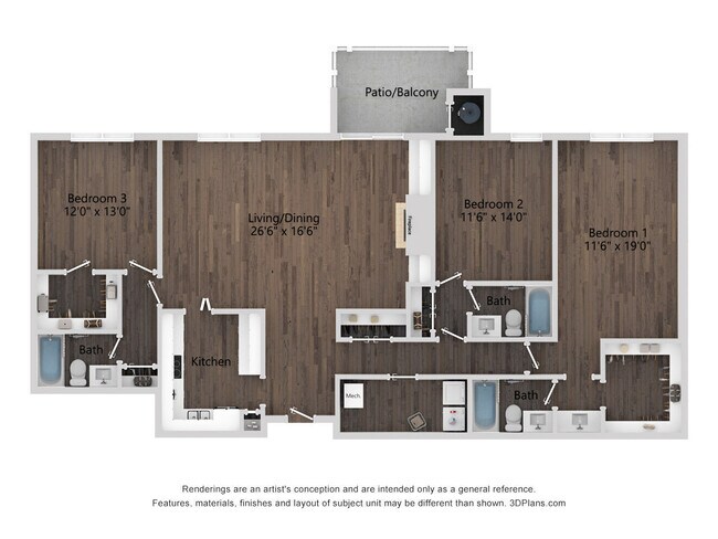 Floorplan - Queens at Granville