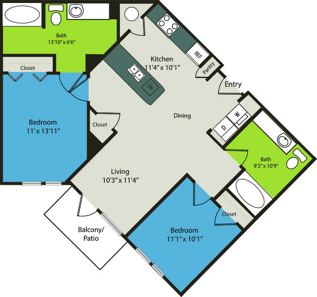 Floorplan - Waterford RiNo