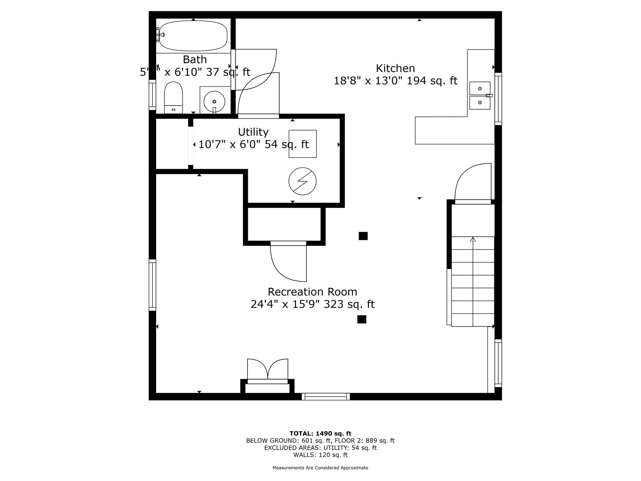 Unit A lower Floor plans - 235 Prospect St