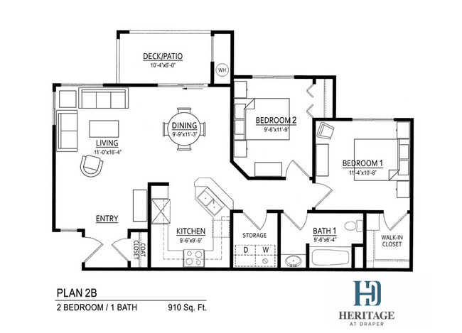 Floorplan - Heritage at Draper